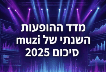 מדד ההופעות השנתי של muzi.co.il – סיכום 2025